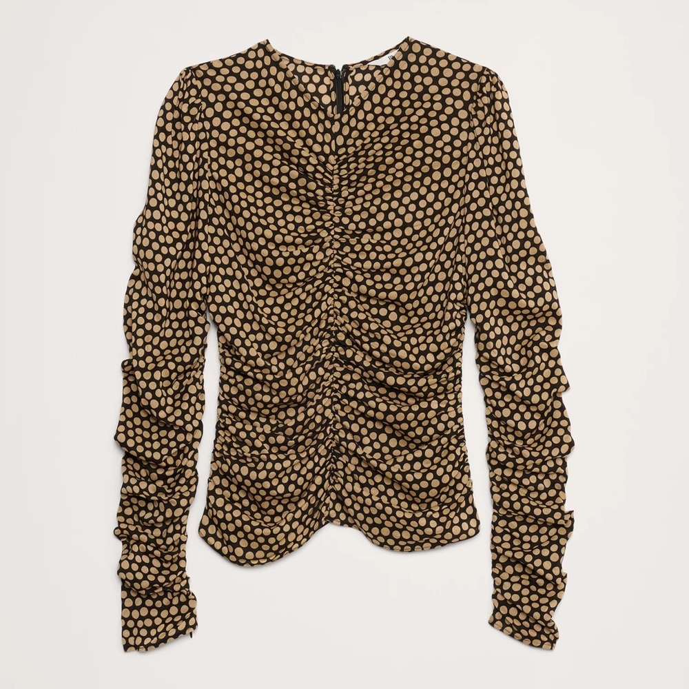 CREPE RUCHED TOP - Picture 4 of 4